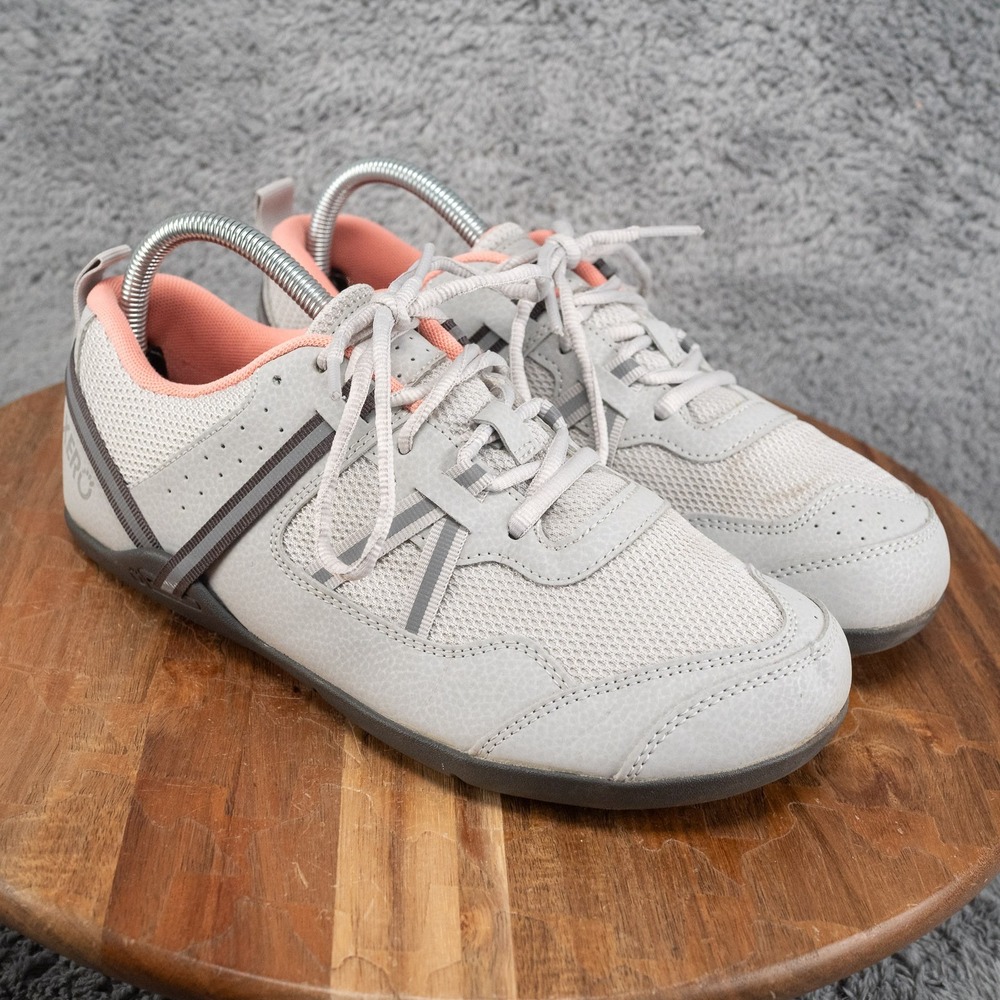 Xero Shoes Prio Women's Barefoot Running Shoes Lunar Rock Gray Pink Size USA 9